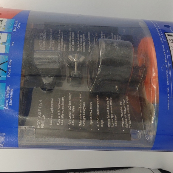 Zebco fish finder zf200 portable handheld fishing fisherman detect underwater - Picture 6 of 15